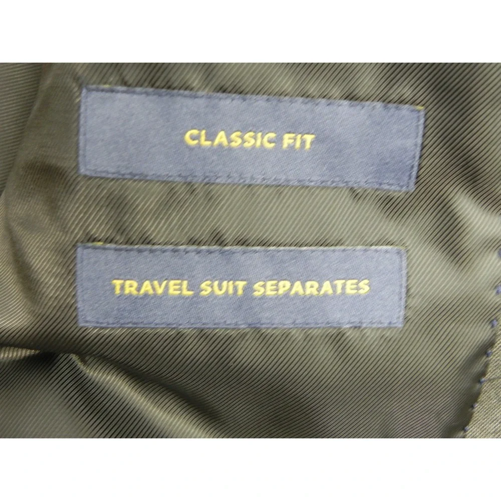 Stafford Blazer Mens 46S Classic Fit Wool Blend Suit Jacket Coat‎ Brown Plaid
